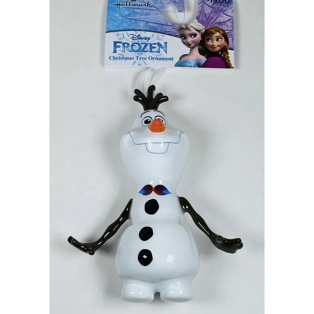 DISNEY Hallmark Ornament Frozen Movie‎ OLAF Christmas Tree White Snow NEW
